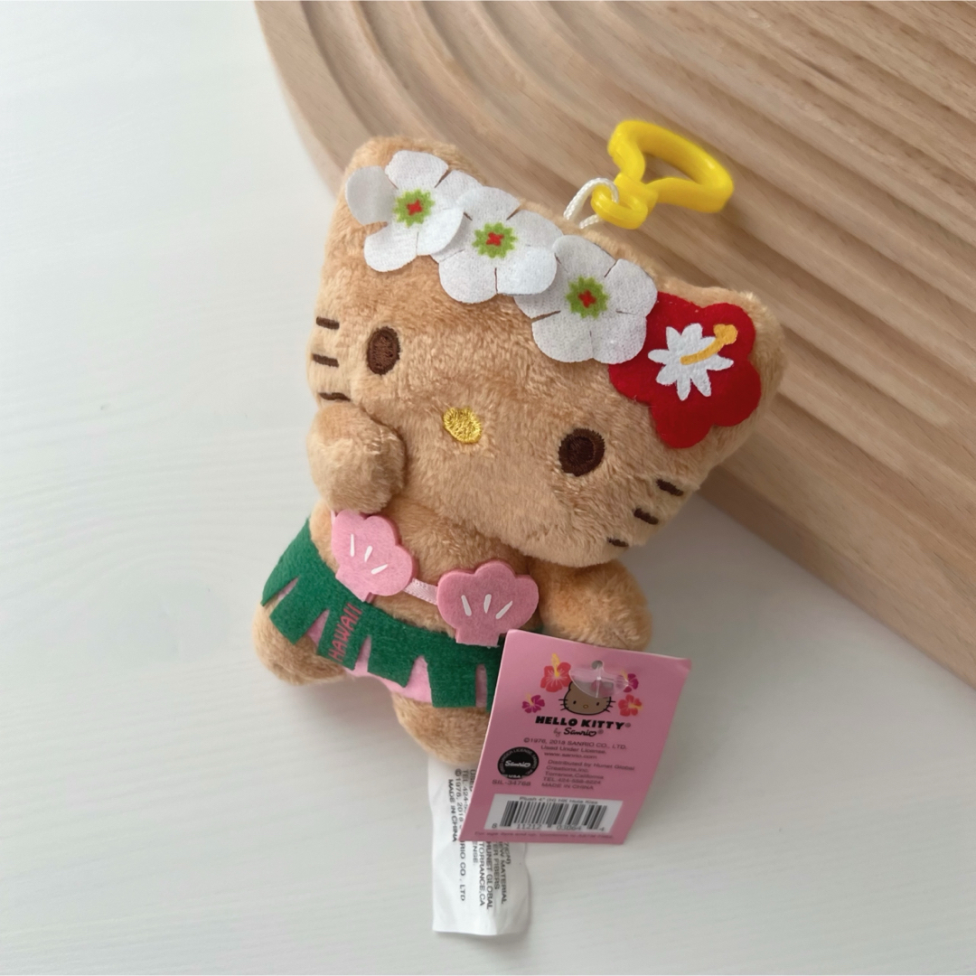 ☆レア☆日焼け ハワイアンキティ 根付け ストラップ ハイビスカス