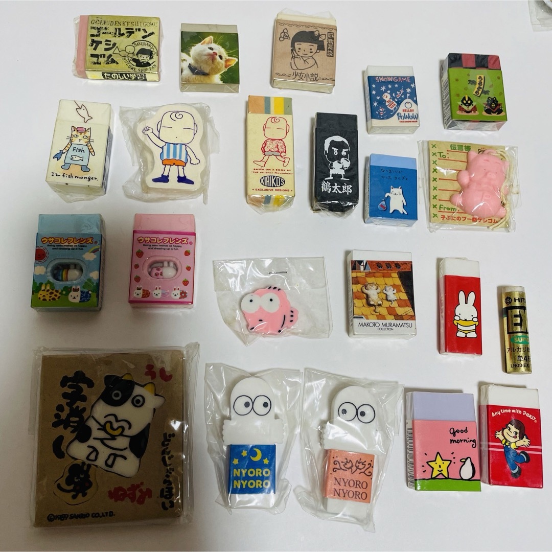 コクヨ - 昭和 平成 レトロ おもしろ ファンシー消しゴム 56セット