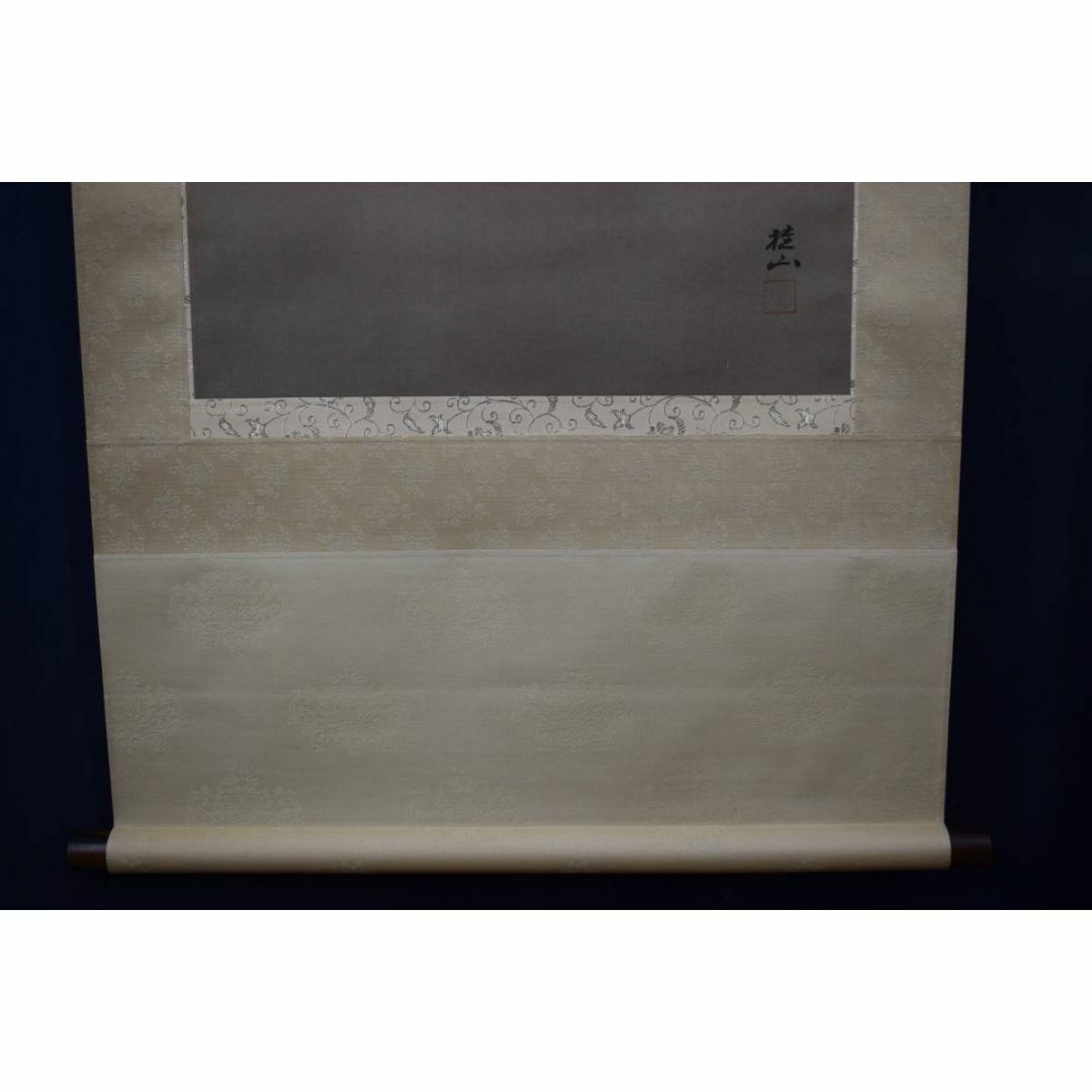 掛け軸 福田桂山 『 布袋 』 絹本 希少 軸装 茶道具 掛軸 美品 です