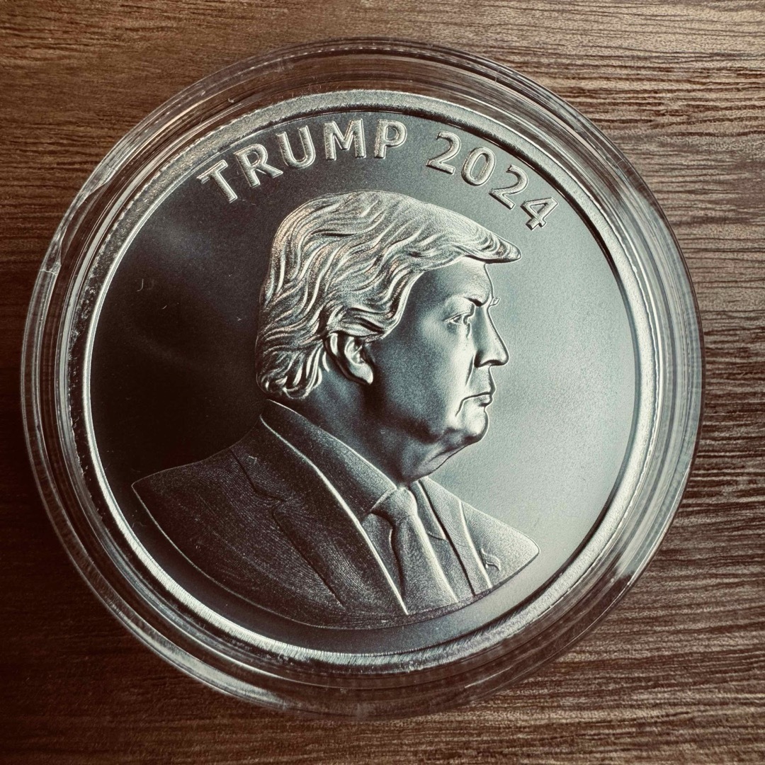 トランプ大統領 1オンス 銀貨 2枚セット Trump2024/Orange