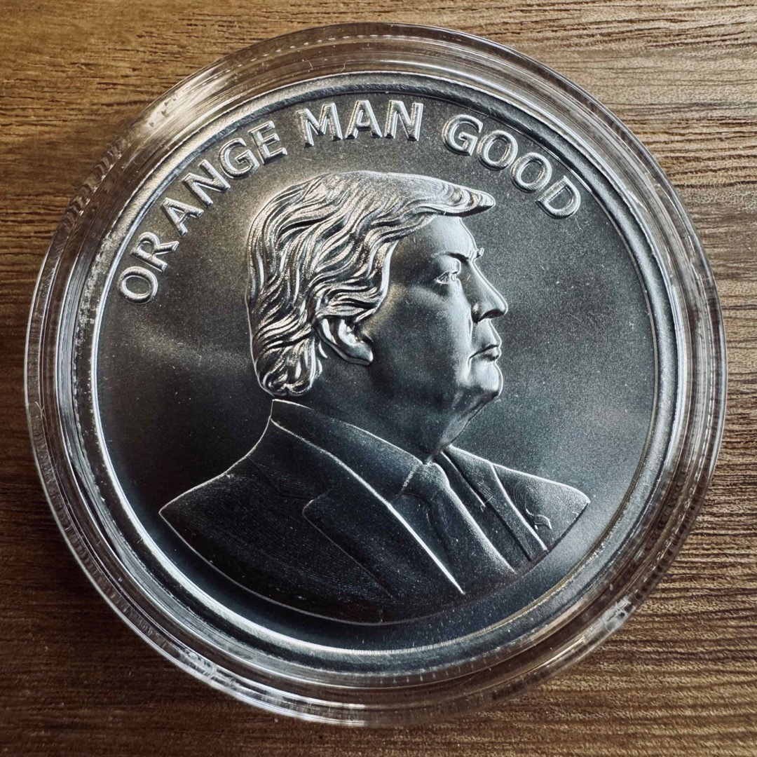 トランプ大統領 1オンス 銀貨 2枚セット Trump2024/Orange