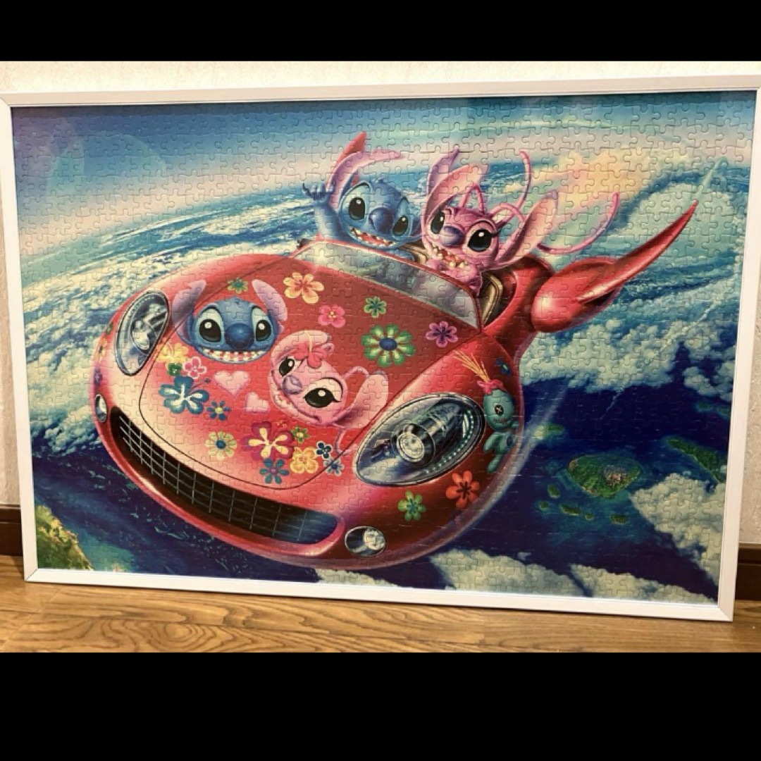 Disney - スティッチ ジグソーパズル 4つセット 完成済 ディズニーの
