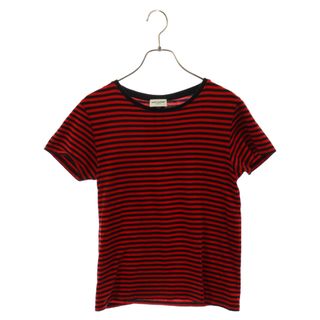 SAINT LAURENT（ボーダー ・ Tシャツ/カットソー(半袖/袖なし)）の