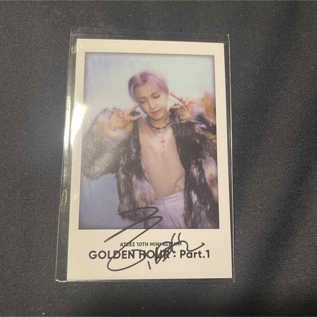 ATEEZ ホンジュン 直筆サイン入り ポラロイド ポラ チェキ