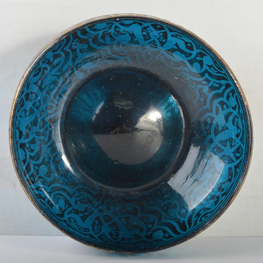 アンティーク ガラス工芸 金彩 フィンガーボウル V R7253