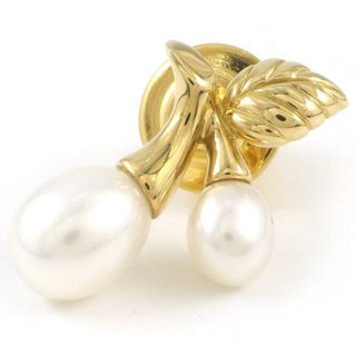 MIKIMOTO - ミキモト MIKIMOTO ピンブローチ チェリー リーフ モチーフ
