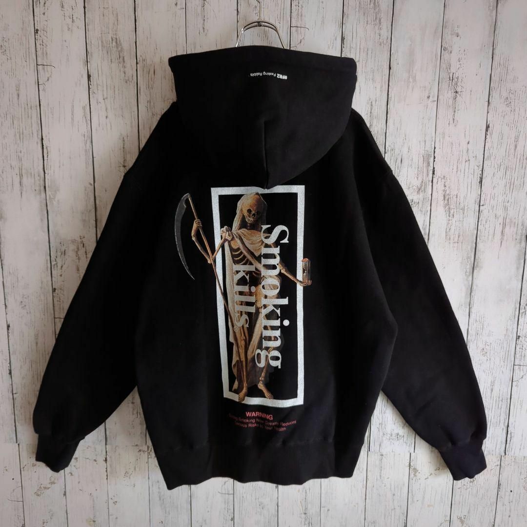 希少デザイン】#FR2☆月詠色情兎プリントスウェットL黒バックプリント