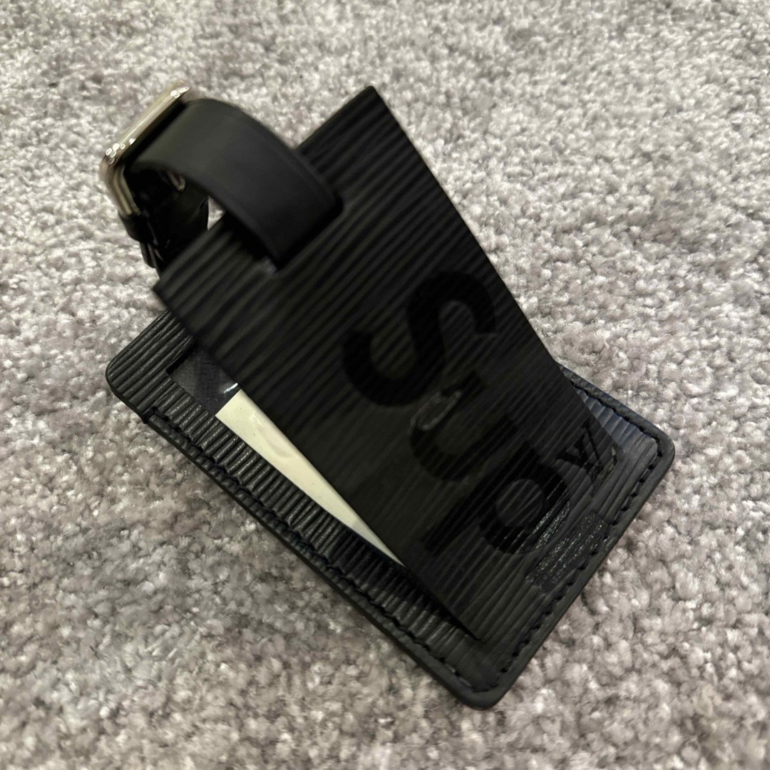 ルイヴィトン シュプリーム コラボ ネームタグ エピ 黒