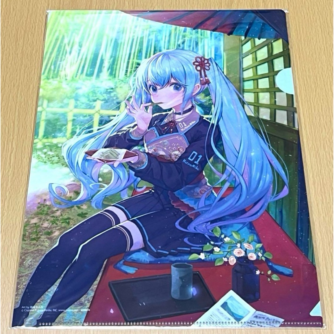 初音ミク 藤実なんな クリアファイル 京都 聖護院八ツ橋の通販はau PAY