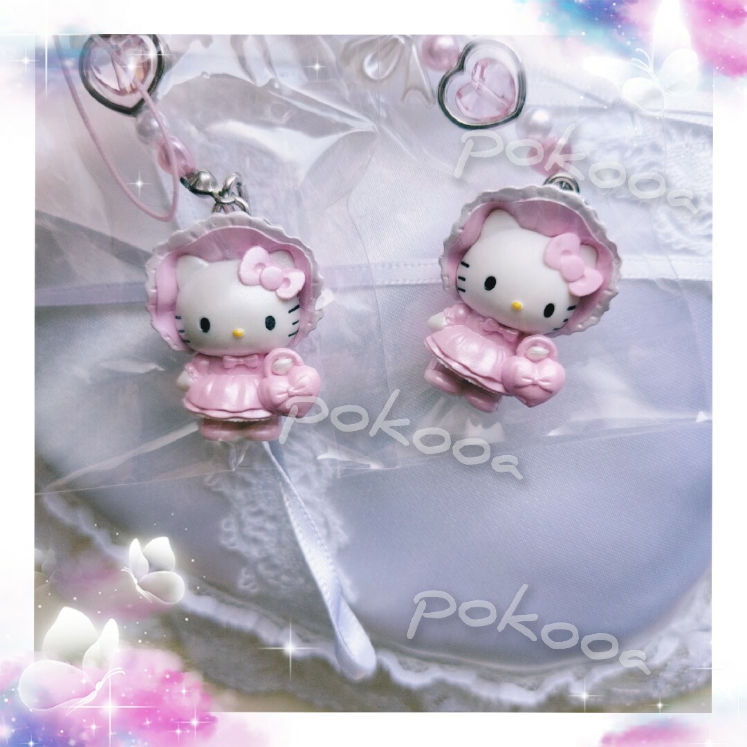 Hello Kittyハローキティ 天使 悪魔 ハート型 ストラップ2008年 Hello