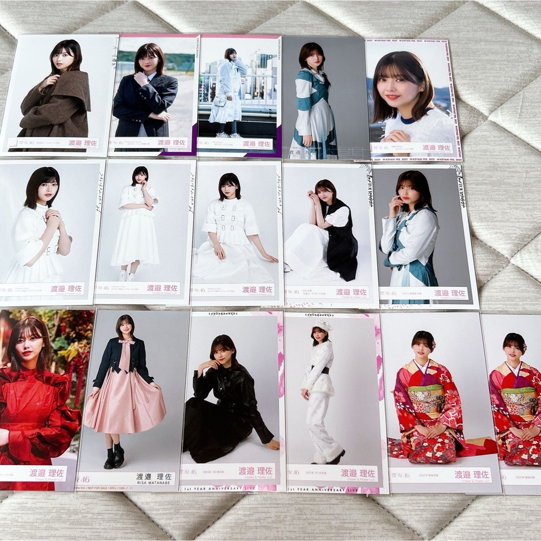 欅坂46 櫻坂46 渡邉理佐 生写真 コンプまとめ売り 欅坂46 櫻坂46 渡邉