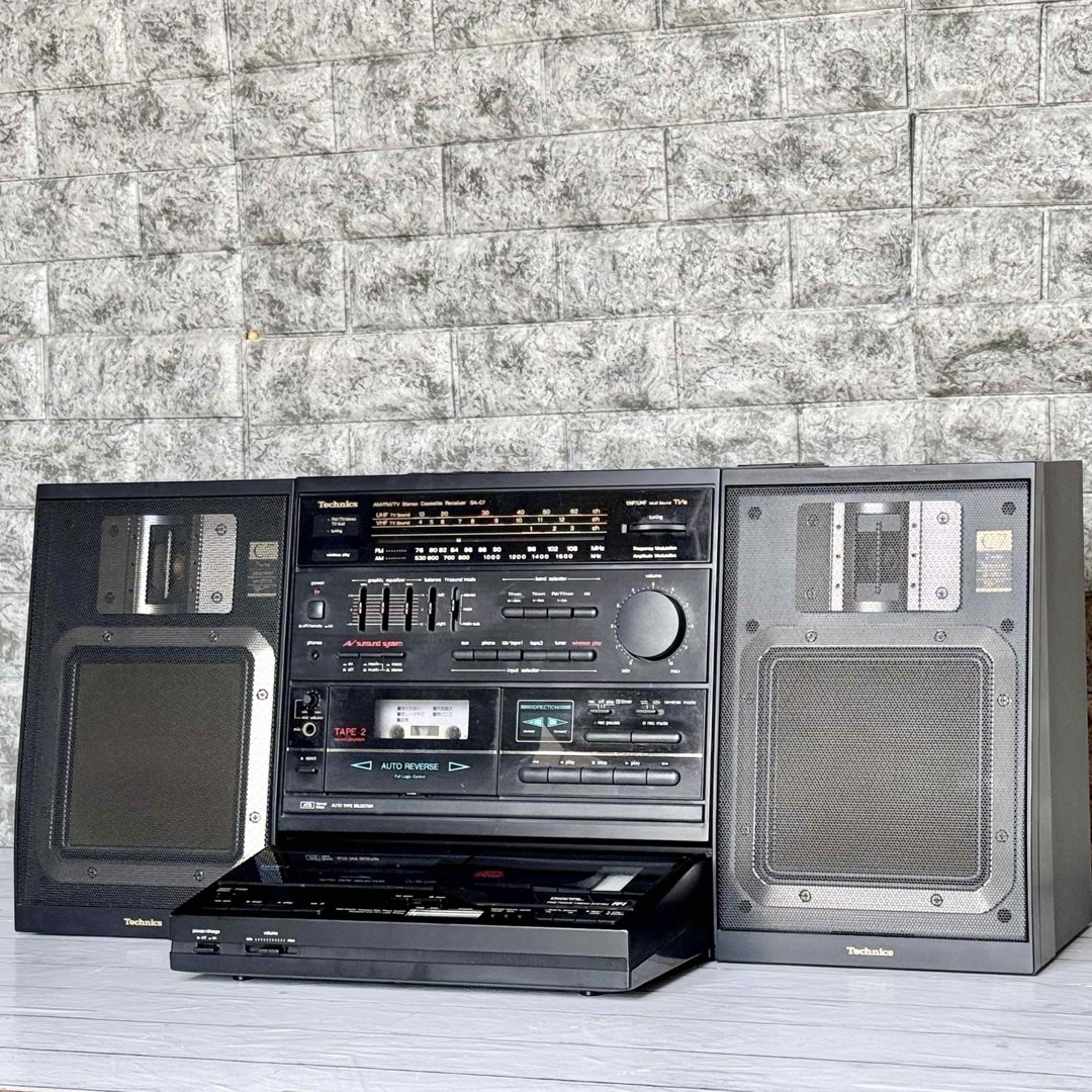 Technics レコードシステム アンプ カセット ラジオ