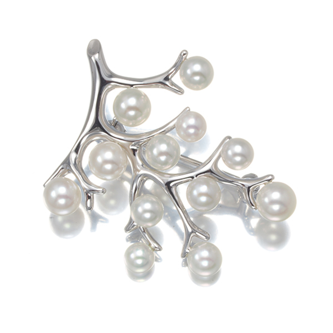 ミキモト MIKIMOTO ブローチ パール シルバー MIKIMOTO - ミキモト