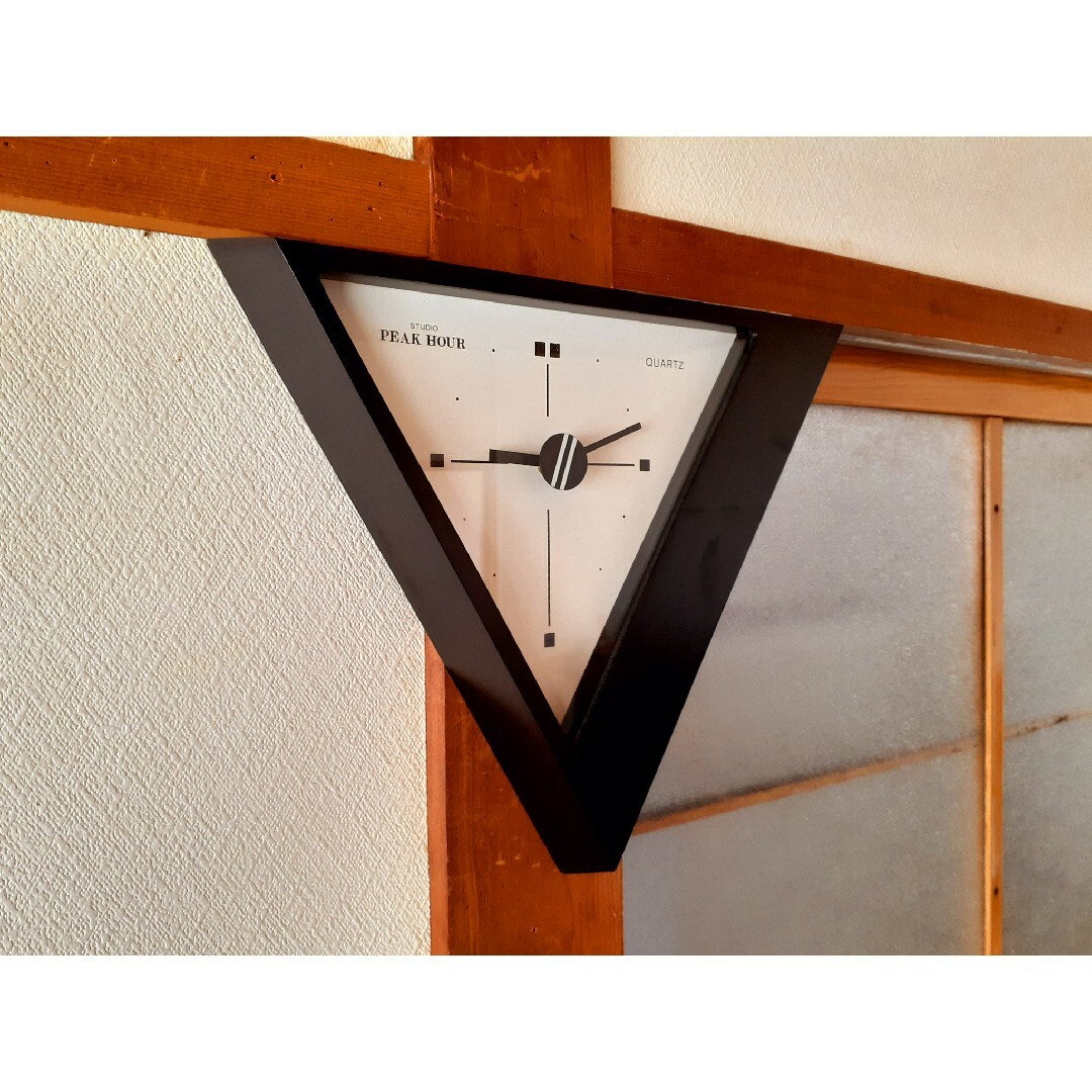 80s ポストモダン トライアングルクロック 【公式通販】