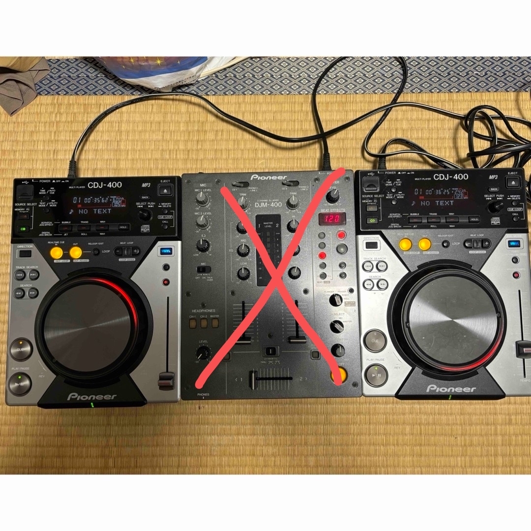 pioneer CDJ800mk2×2.DJM-400セット pioneer CDJ800mk2×2.DJM-400