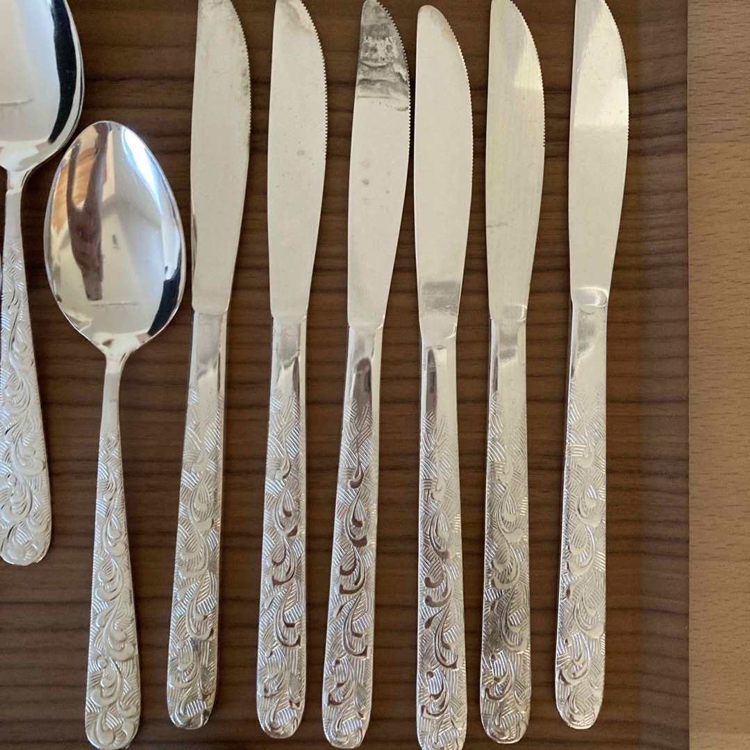 AZUMA SHOUJI - AZUMA 銀仕上げカトラリーSET ステンレス 昭和レトロの