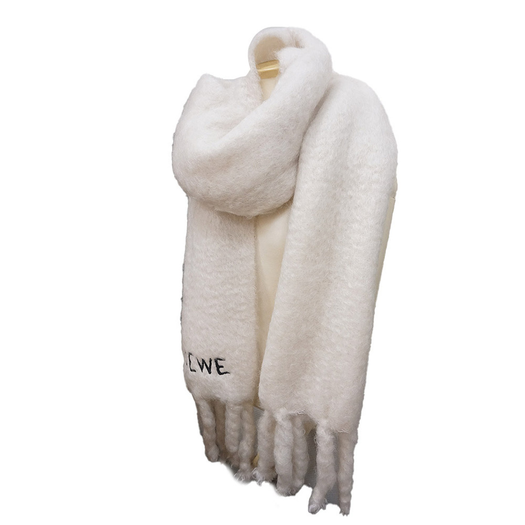 ロエベ LOEWE マフラー ホワイト フリンジ ホワイト（白）系 LOEWE