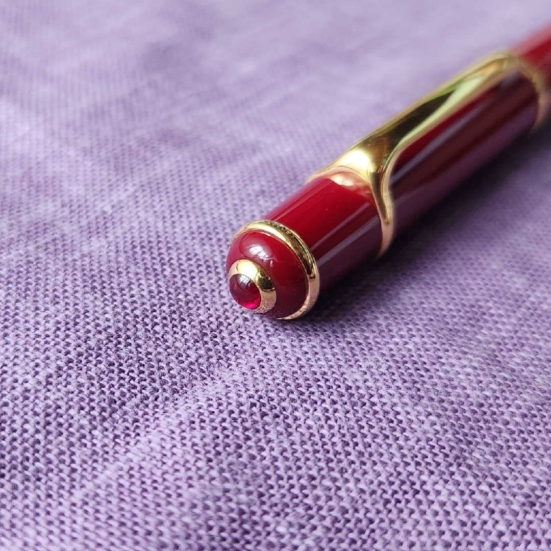 Cartier - カルティエ ディアボロ ボールペン ボルドーxゴールド