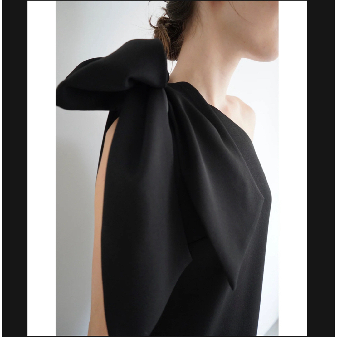 acka ワンショルダーポイントワンピース リボンドレス acka ワン