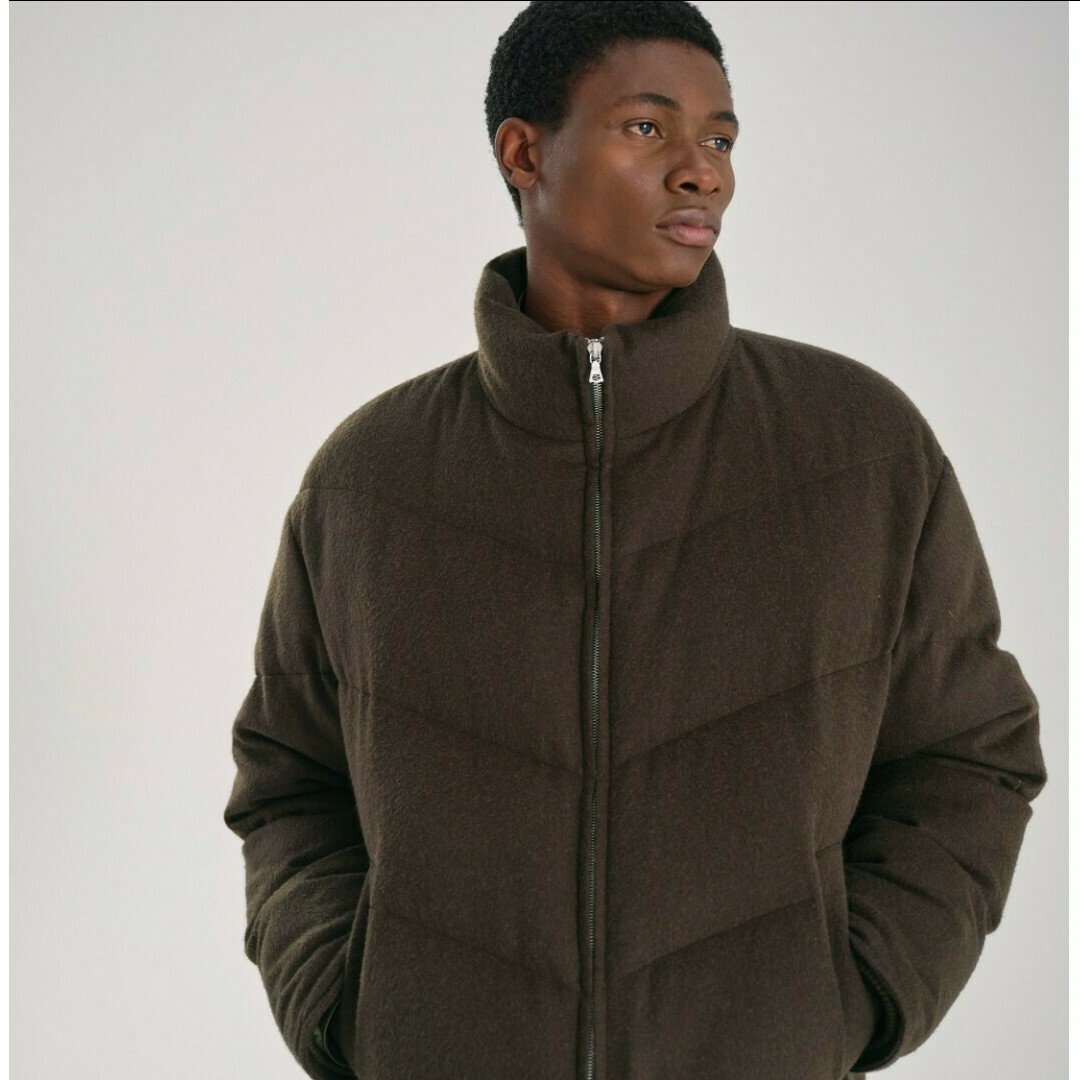 AURALEE BABY CAMEL FLANNEL ZIP BLOUSON 24AW AURALEE BABY CAMEL ZIP