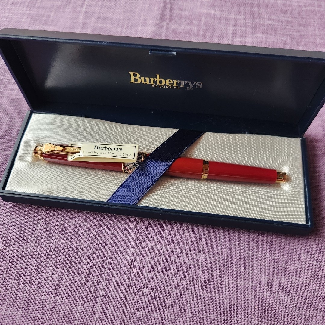 BURBERRY - BURBERRY リベラシリーズ シャープペンシル ボルドー 廃番