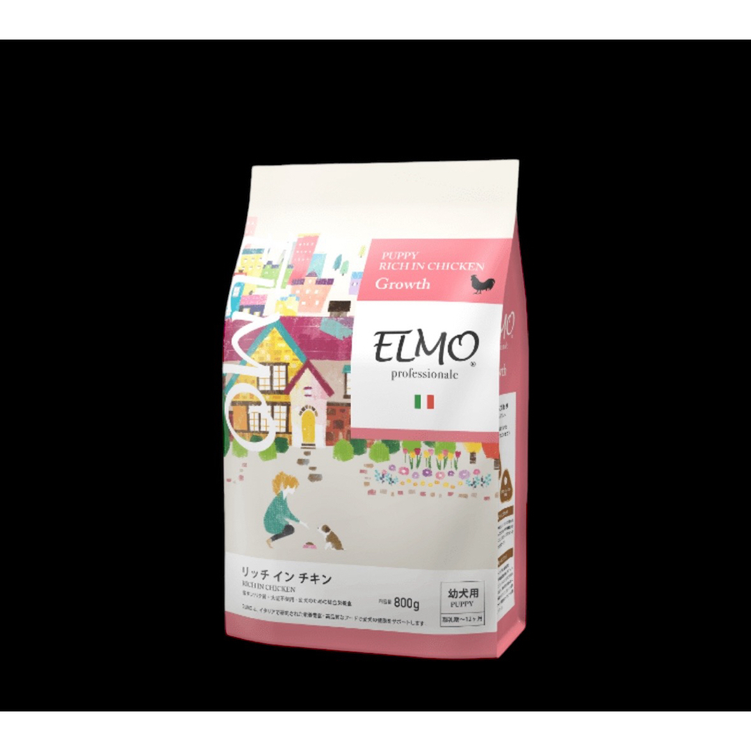 ELMO リッチインチキン 800g成犬用 8パック6.4kg エルモ ドッグフード