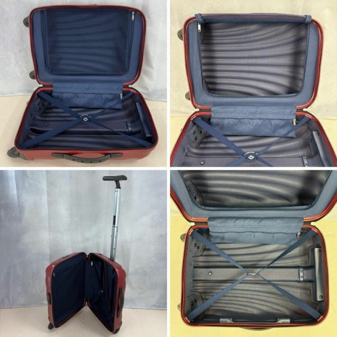 美品 サムソナイト コスモライト スピナー55 機内持ち込み TSAロック 赤