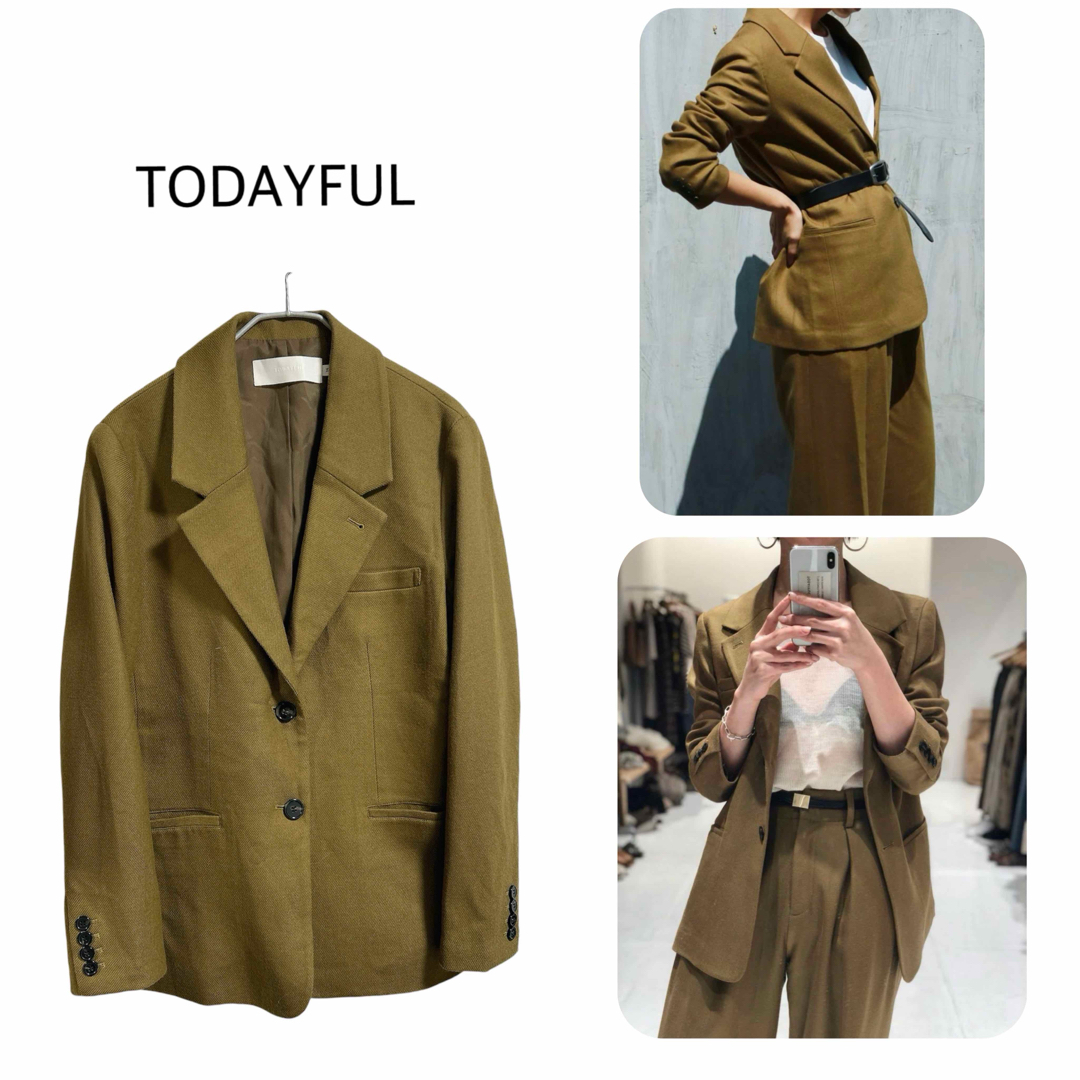 TODAYFUL オリーブグリーン テーラードジャケット 36