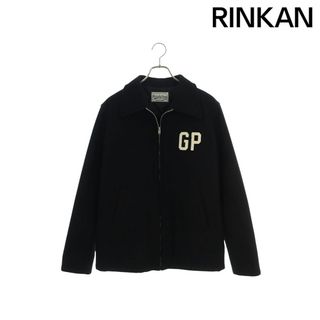 希少 ワコマリア GP ヘビー メルトン アーチ ロゴ 刺繍 ジャケット 黒 M