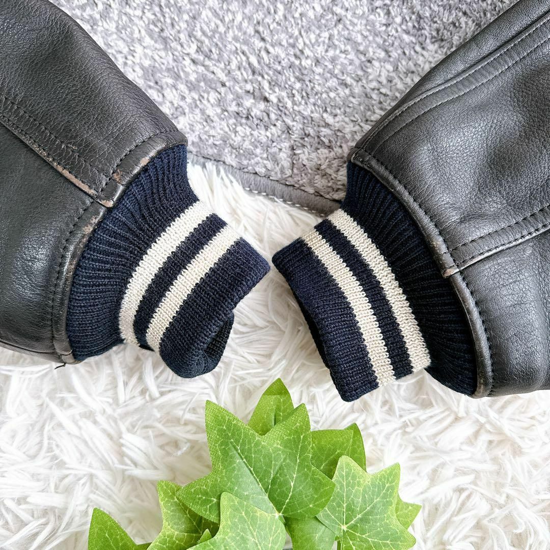 AVIREX - 希少 アビレックス スタジャン アーチロゴ レザージャケット