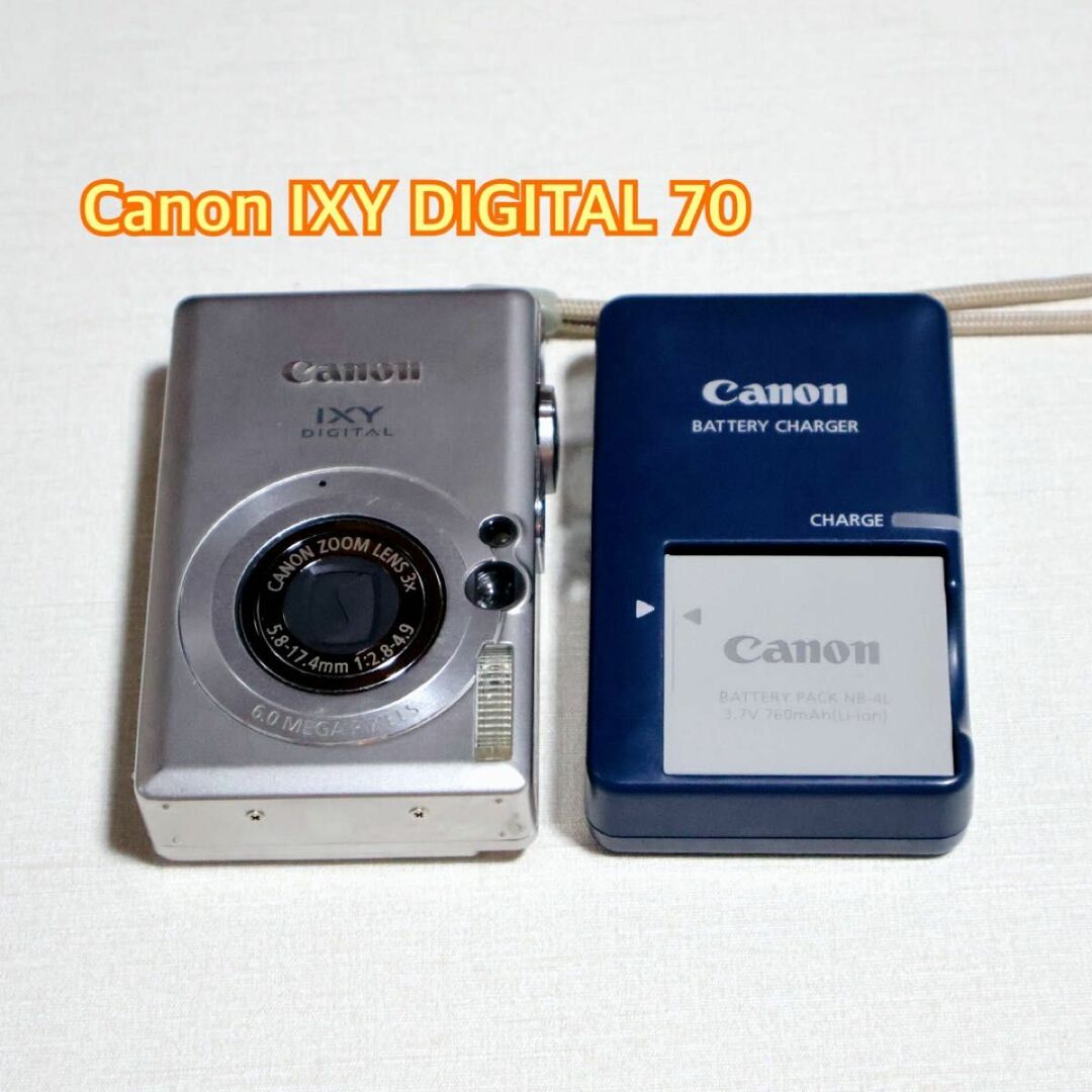 CANON IXY DIGITAL 70 6.0MEGA 付属 有 (中古）美