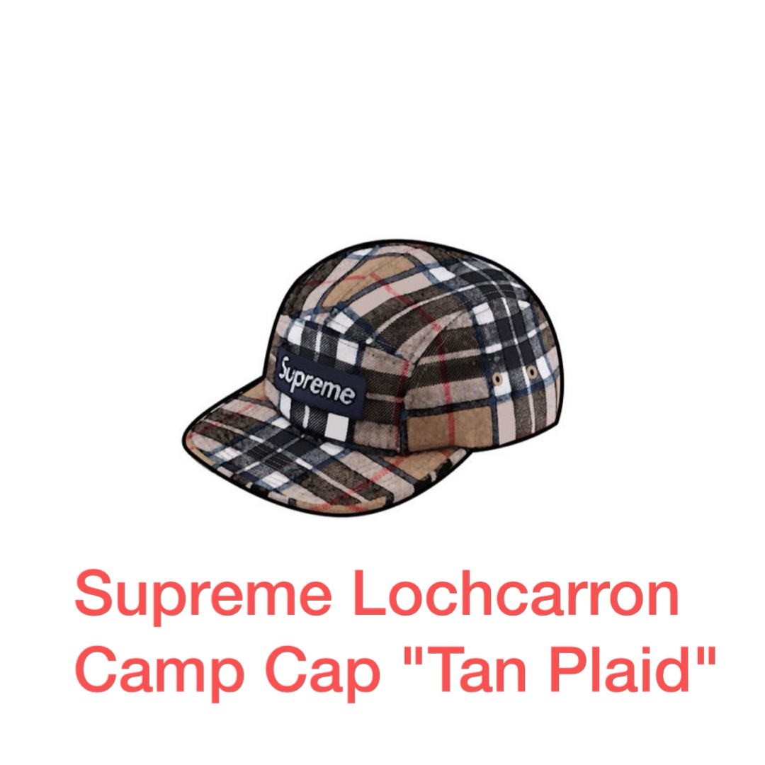 Supreme Lochcarron Camp Cap/Tan Plaid