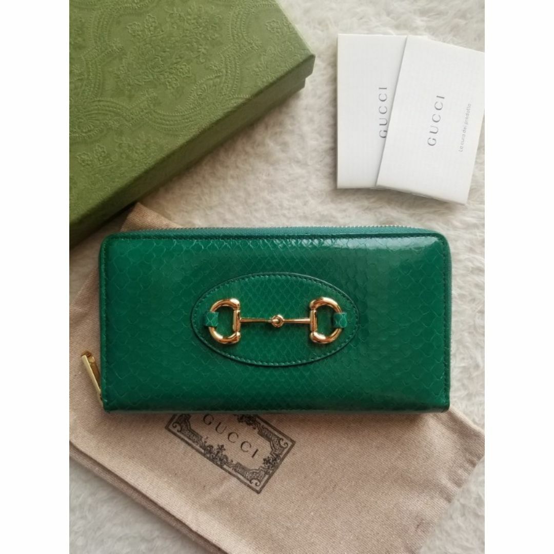 GUCCI グッチ 長財布 ホースビット 美品 2つ折り財布 0107-⑧ GUCCI