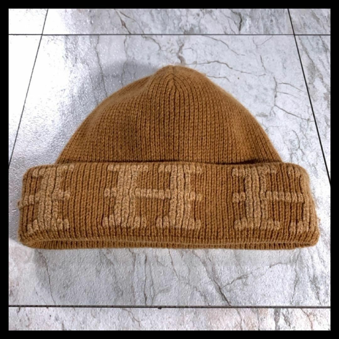 HERMESエルメス ウール ベージュ レディースニット帽ビーニー