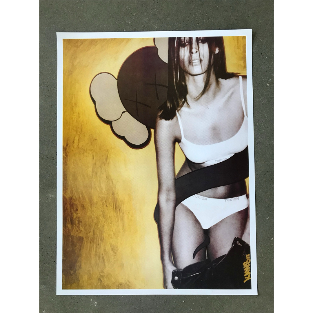 UNDERCOVER KAWS 2000SS 東京コレクション 額装ポスター ② KAWS