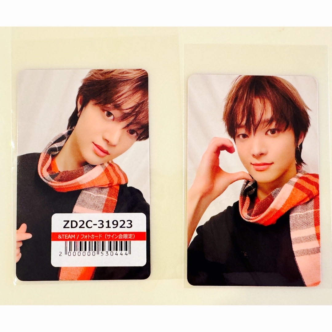 &TEAM 月波 サイン入り チェキ EJ ウィジュ &team 月波グッズ