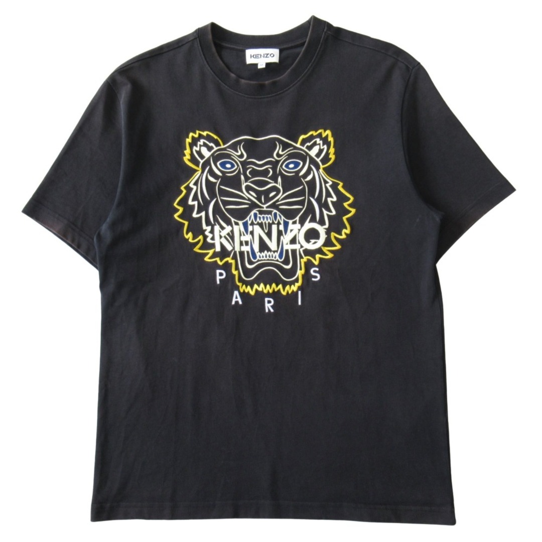 人気】KENZO 刺繍虎 デカロゴ ワンポイント マルチカラー レア Tシャツ