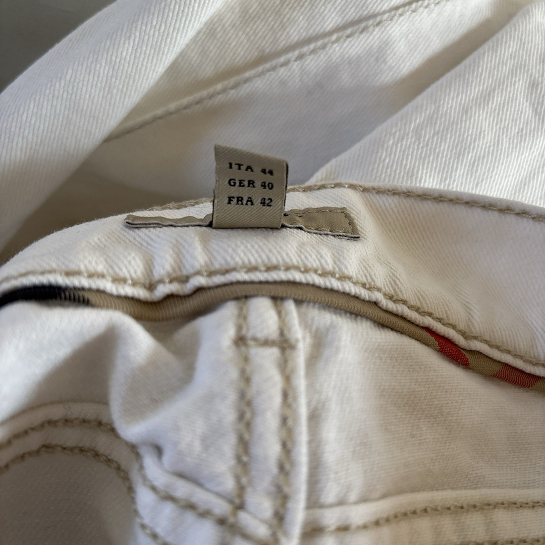 Burberry ホワイトデニム UK12 USA10 バーバリージャパン