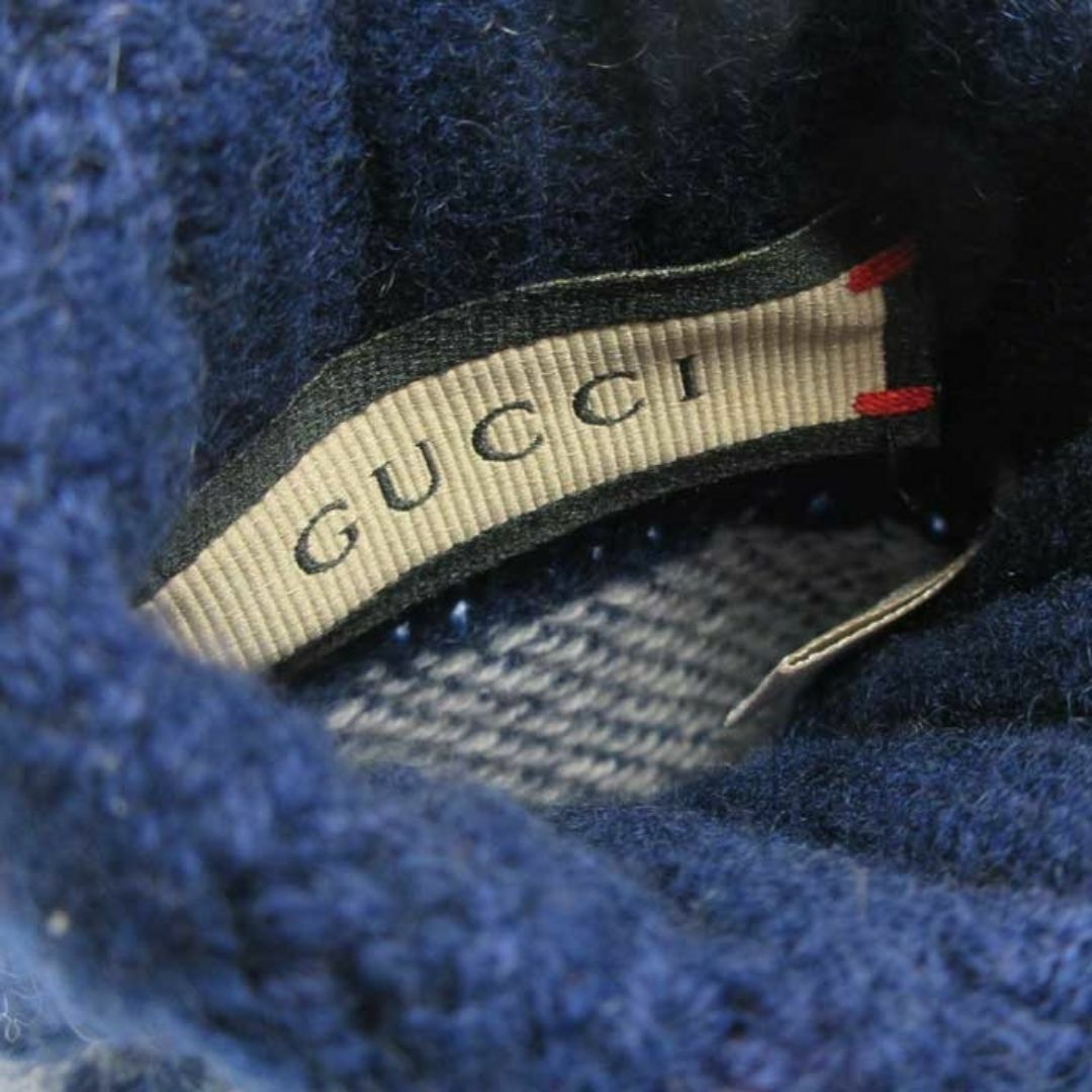 新品】グッチ 787548 (ブルー系) 手袋 アパレル GUCCI GG ロゴ