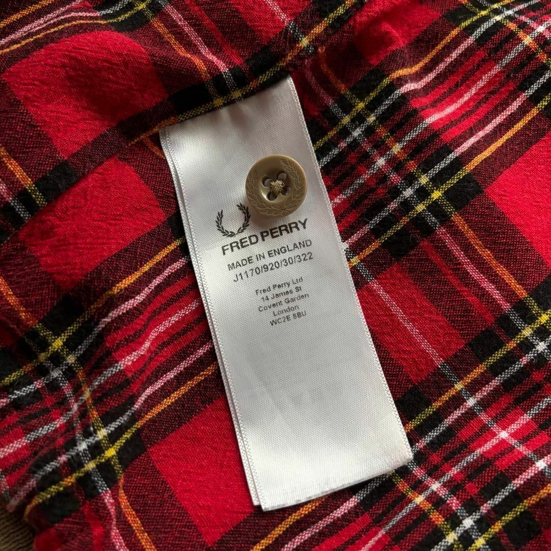 イングランド製フレッドペリー スウィングトップ刺繍ロゴベージュサイズ42