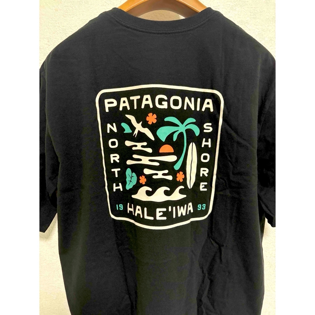 パタゴニア Tシャツ Lサイズ ハワイ ハレイワ限定 黒 バックロゴ 希少