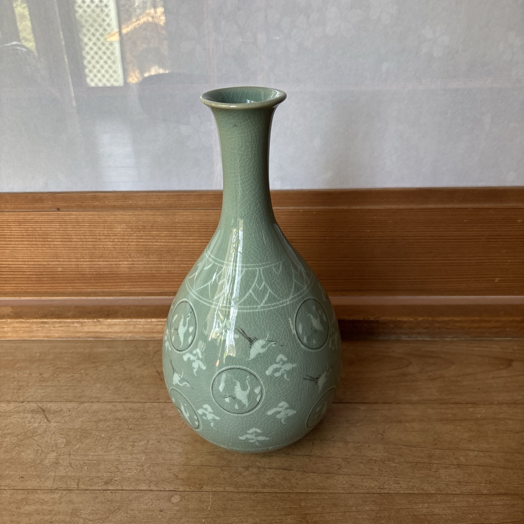 青磁の一輪挿し(美品) 【公式通販】