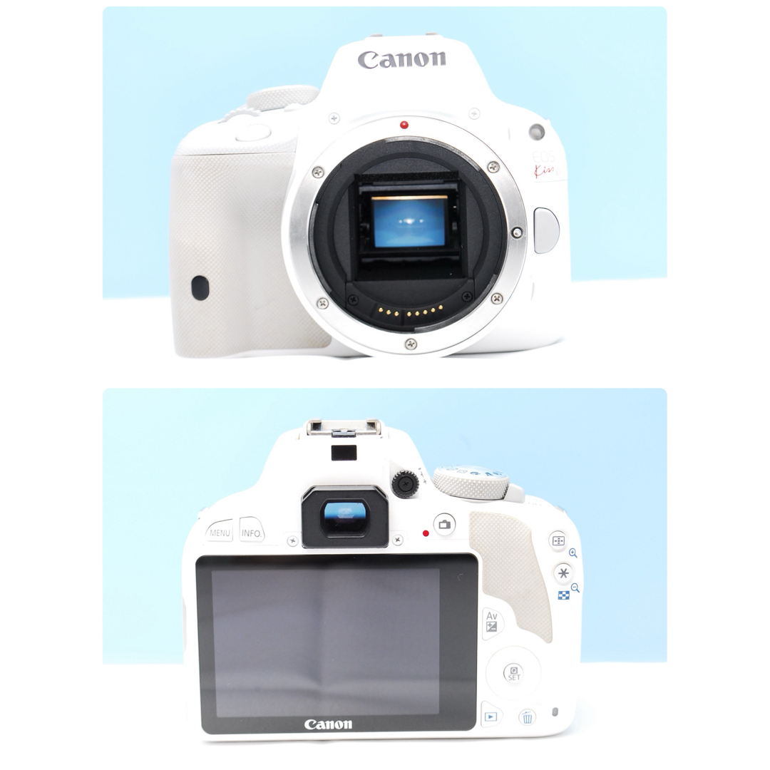 Kiss X7白♥️女性人気◎軽量ボディ×手ブレ補正レンズで撮影