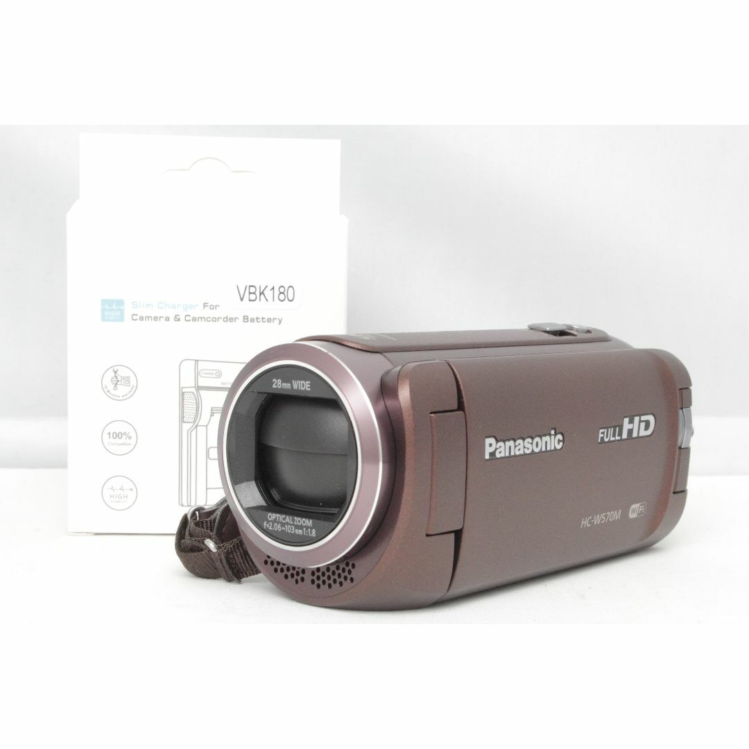 J627 Panasonic HC-W570M ビデオカメラ ブラウン