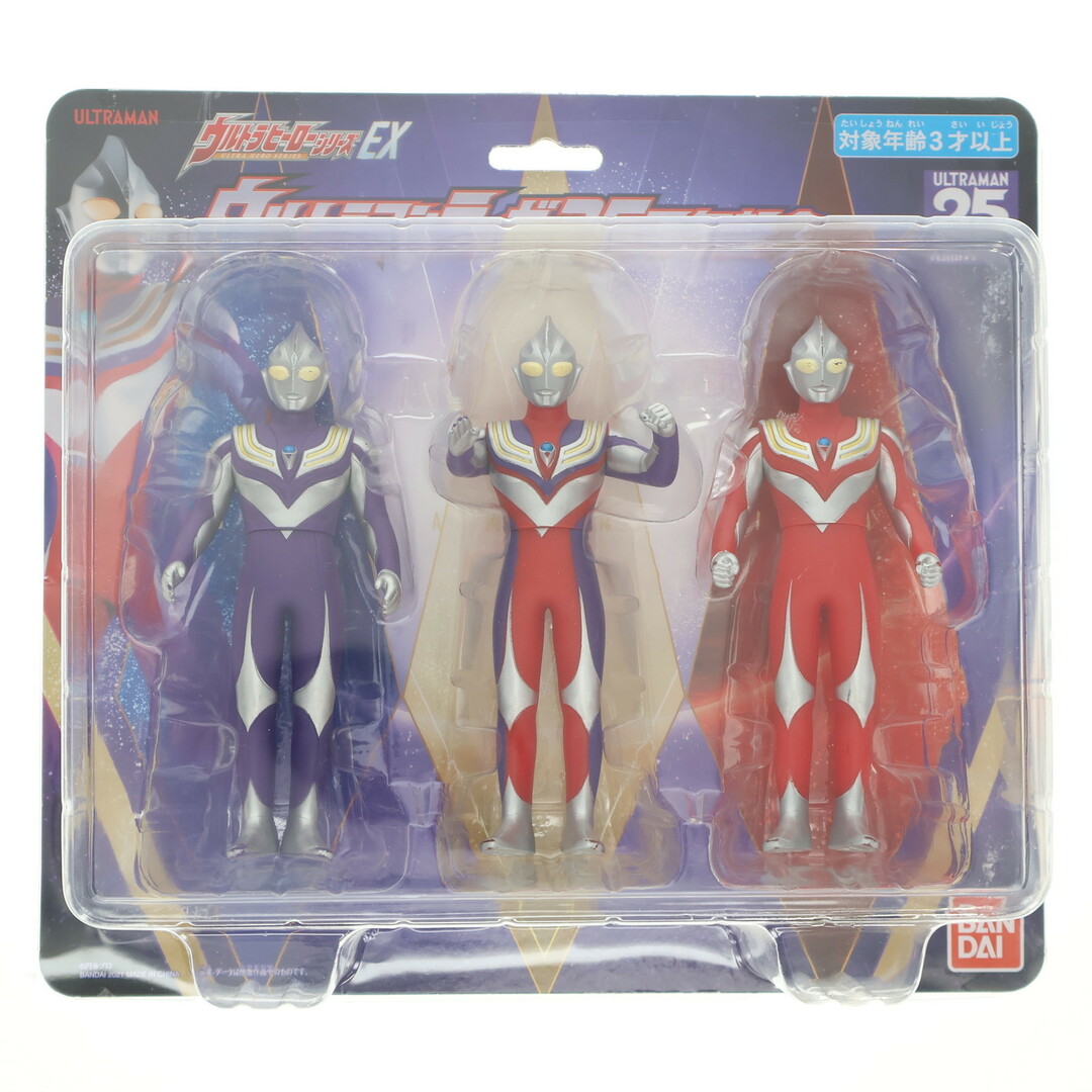 ウルトラヒーローシリーズEX ウルトラマンティガ25周年記念セット 完成