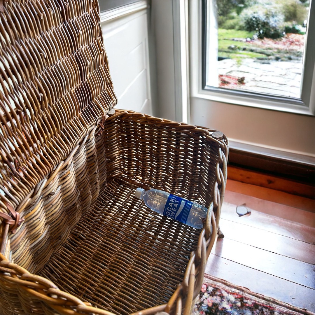 アラログ インテリアバスケット 収納バスケット 蓋付きかご チェスト