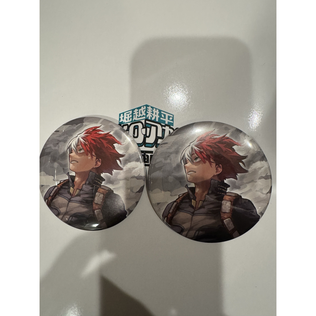 ヒロアカ原画展 SUPREME コレクション缶バッジ ホークス 青山 峰田