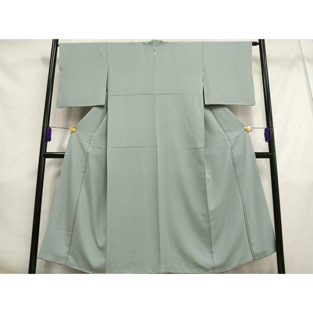 色無地 着物 秘色色（ひそくいろ） 正絹 未使用 しつけ糸付き 正絹色