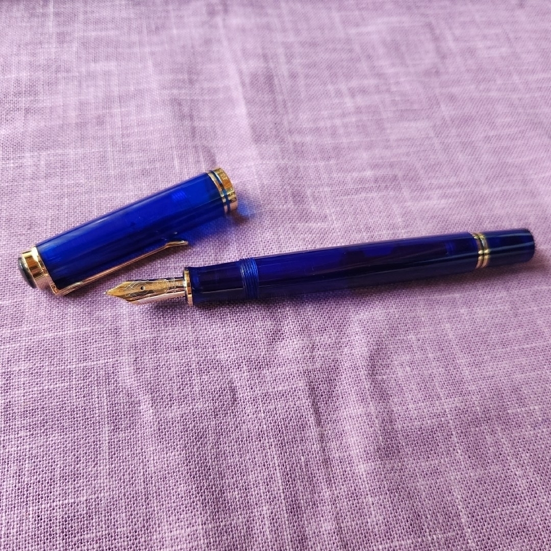 Pelikan - ペリカン 万年筆 スーベレーン M600 マリーンブルー 14C F