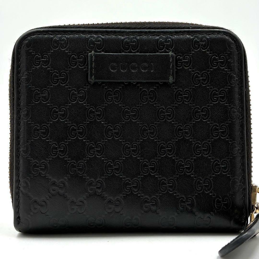 GUCCI グッチ メンズ 二つ折り財布 ロゴプレート マイクロGG